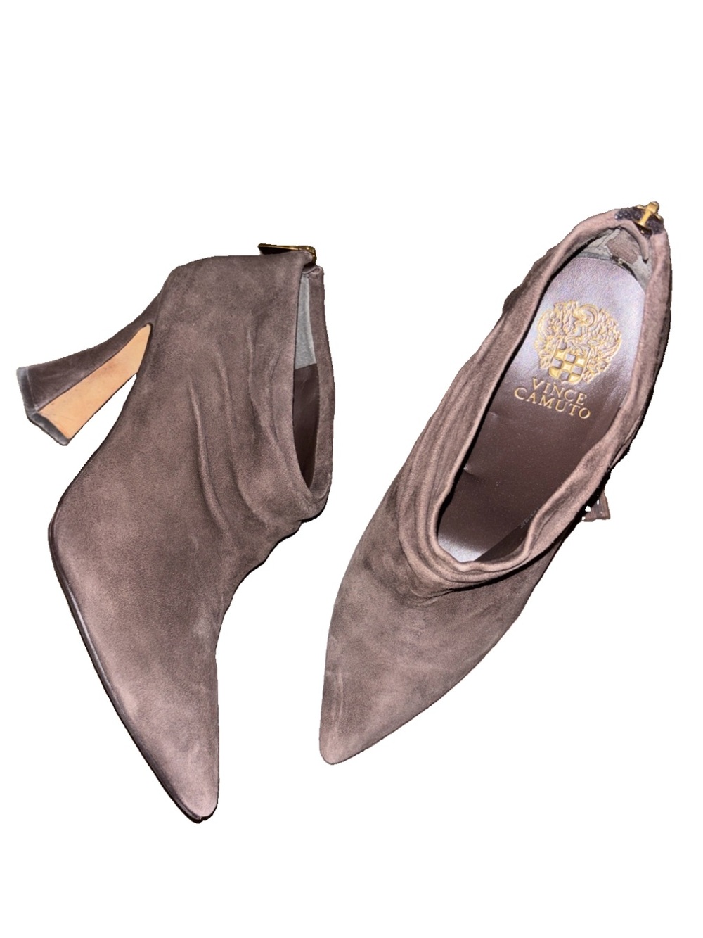 Vince Camuto Suede Pointed-Toe Ankle Booties